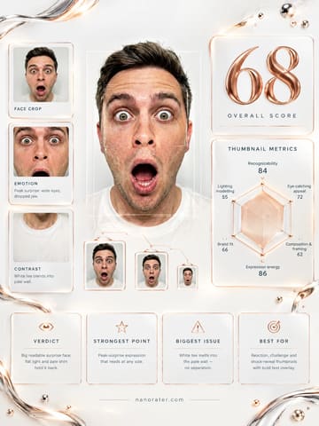 YouTube Thumbnail Face Rater