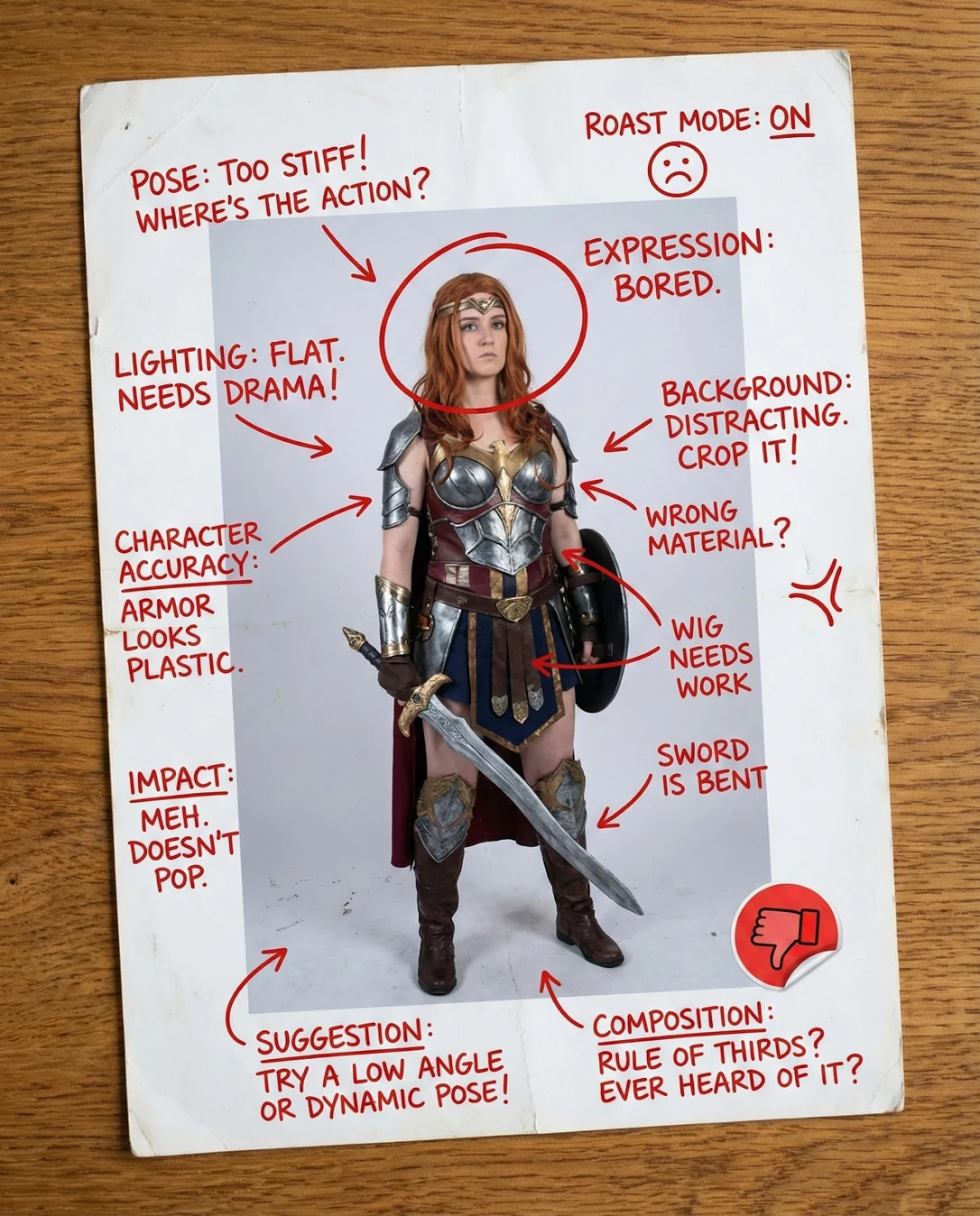 Cosplay Photo Rater: Doodle notes