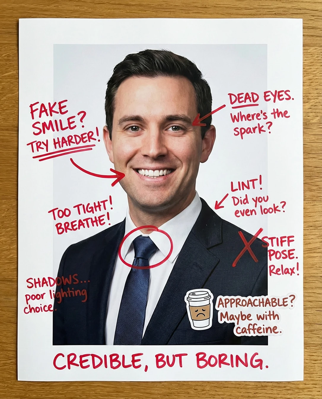 Resume (CV) Photo Rater: Doodle notes