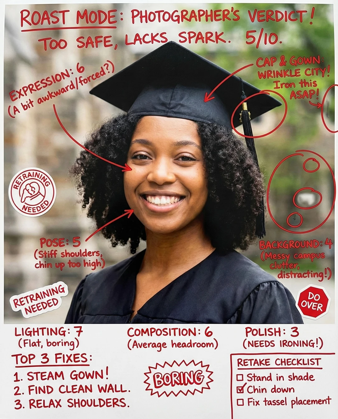 Graduation Photo Rater: Doodle notes