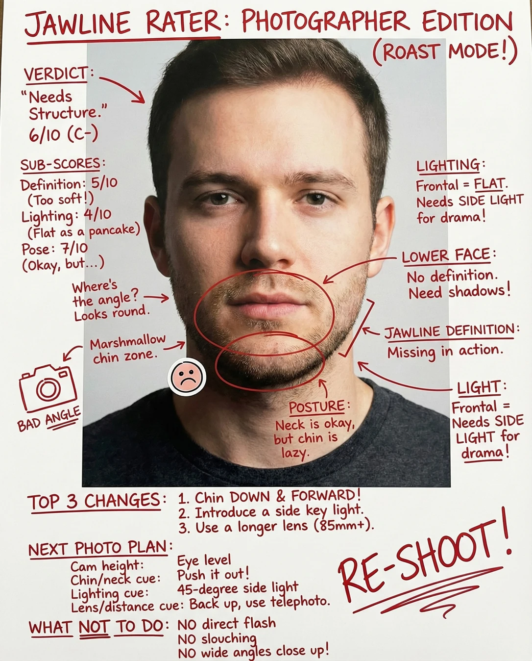 Jawline Rater: Doodle notes