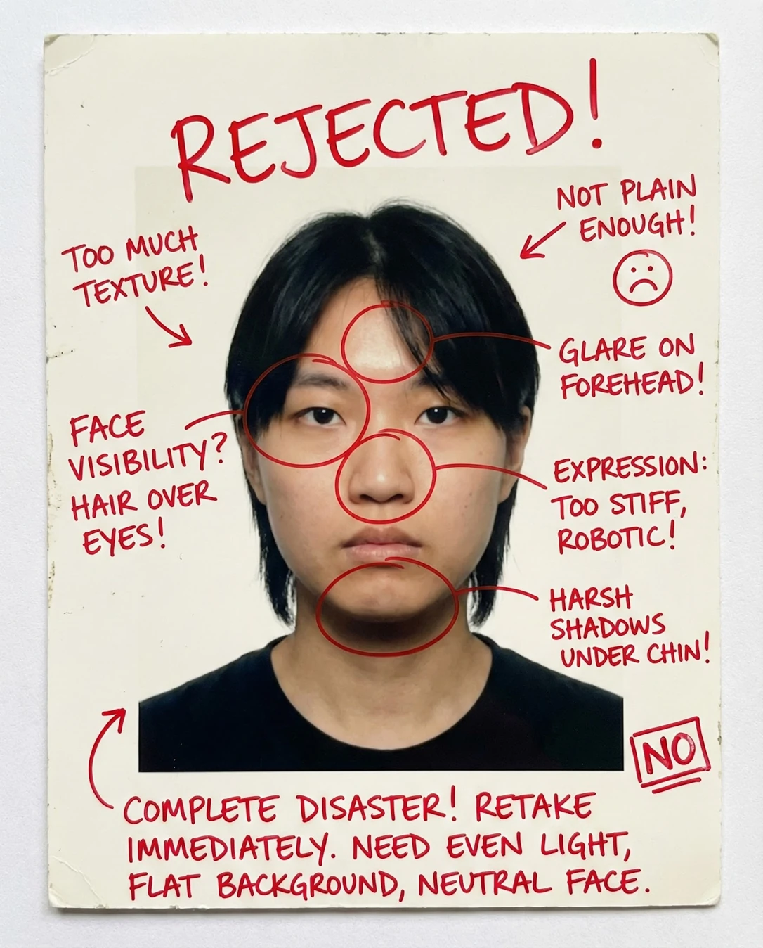 Passport Photo Rater: Doodle notes