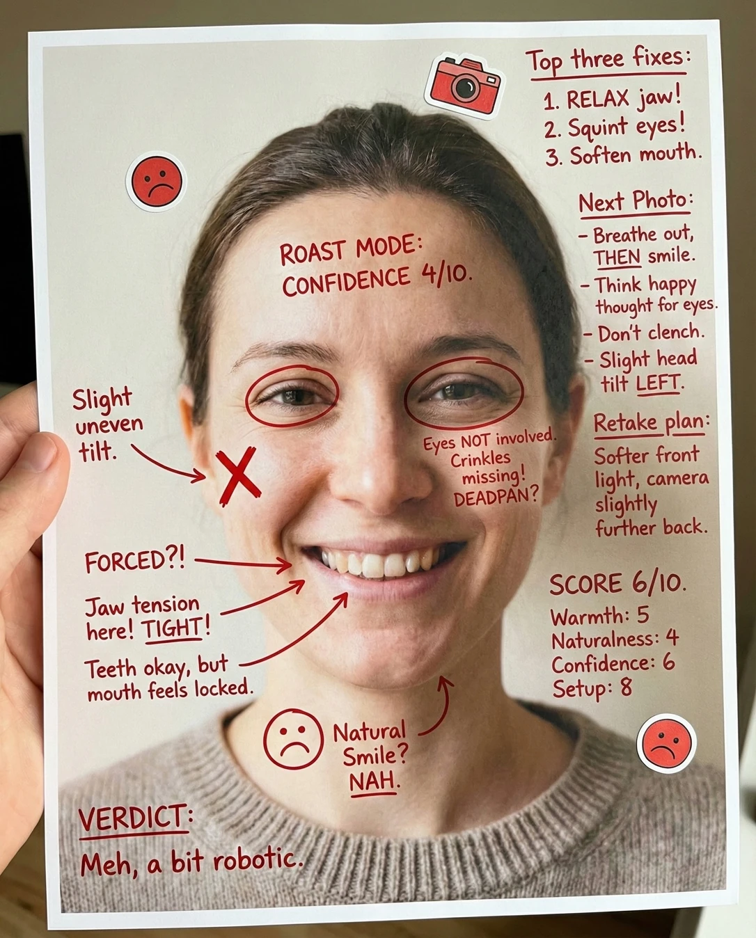 微笑评分器 Smile Rater: 涂鸦批注