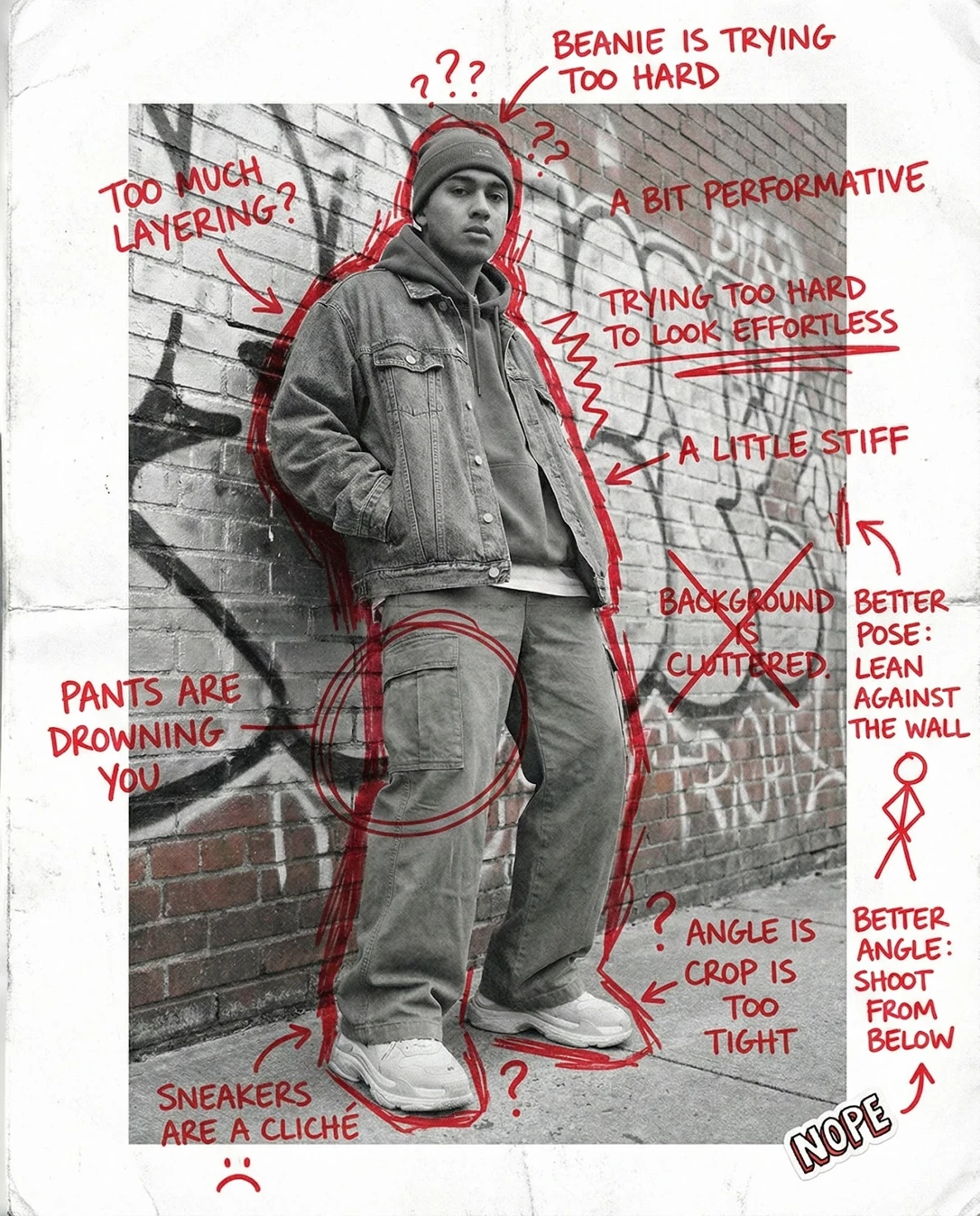 Street Style Photo Rater: Doodle notes