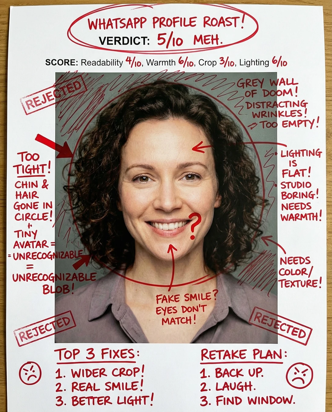 WhatsApp Profile Photo Rater: Doodle notes